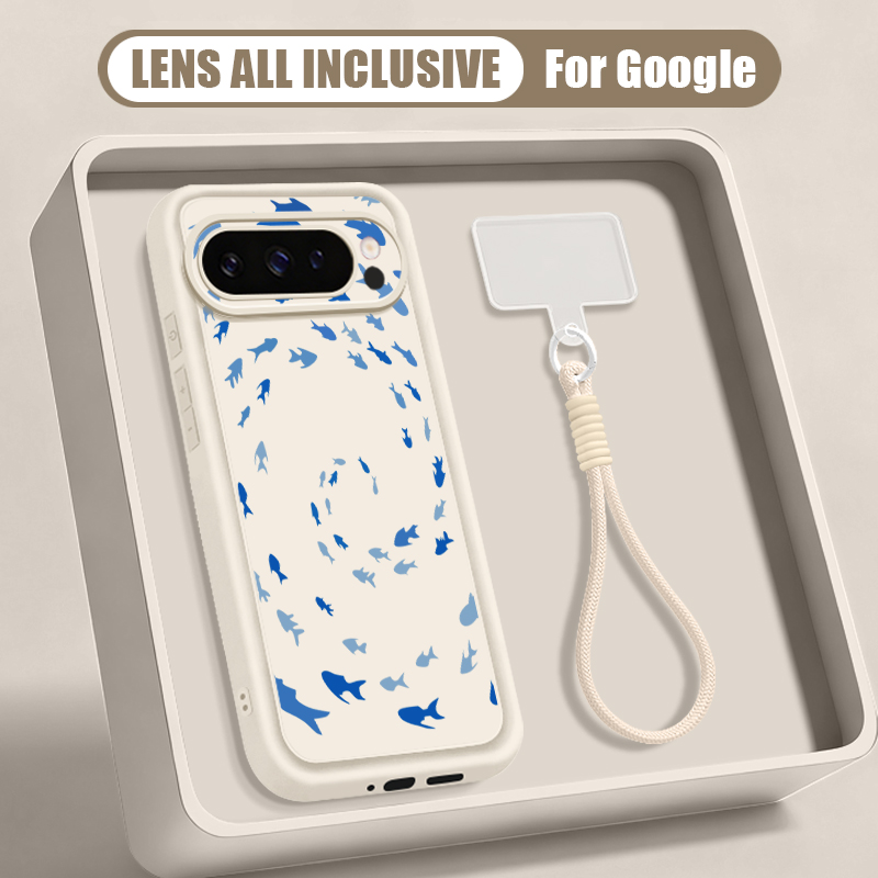Чехол-ремешок с принтом китов- – обзор и цена Phone Cases Google Pixel 9